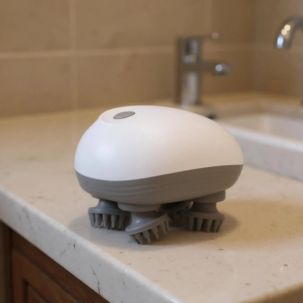 Massageador Elétrico De Corporal Cuidados Com A Saúde Relaxe Cabeça Couro Cabeludo Massagem Amassar Dispositivo Vibratório Renovati