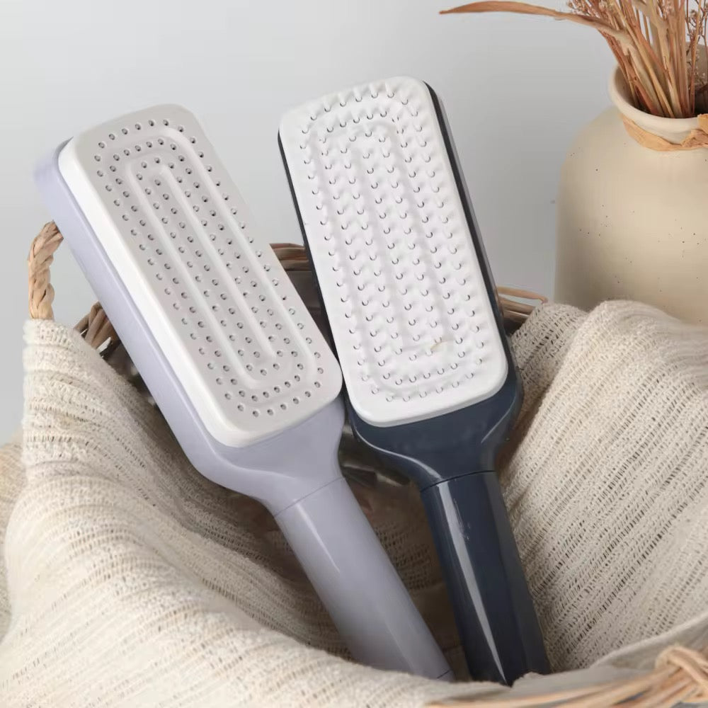Escova Mágica Retrátil Auto Limpante - Renovati Hair para desembaraçar cabelos com facilidade