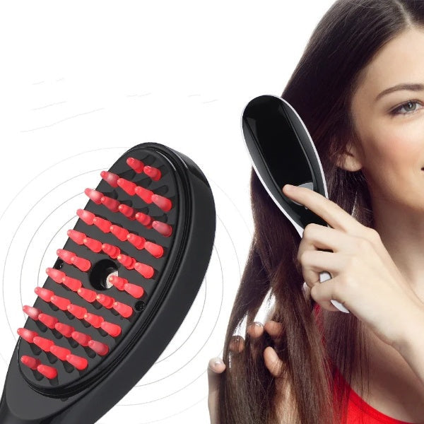 Escova Massageadora com Laser para Tratamento Capilar e Antiqueda