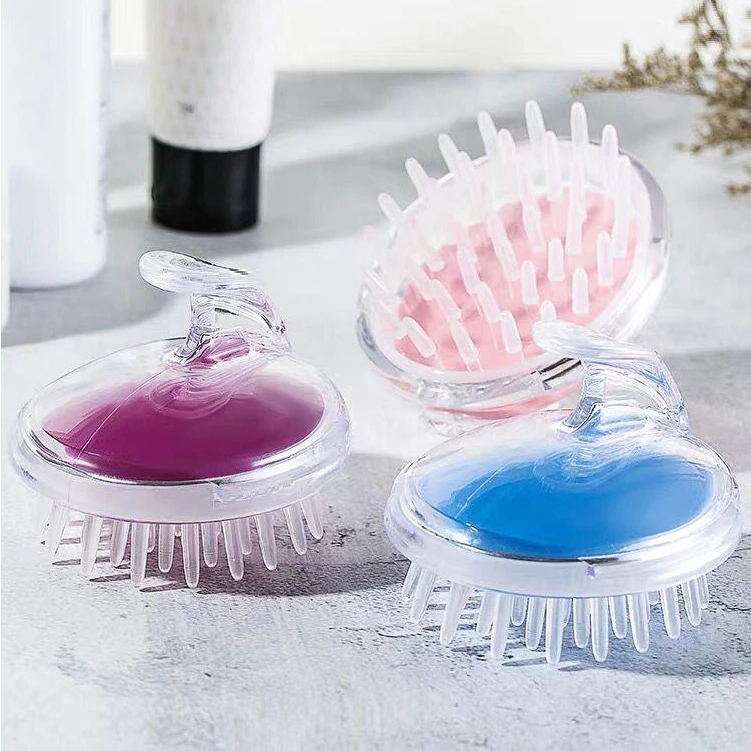 KIT  Peças Escova Massageador De Couro Cabeludo E Anti Caspa De Cabelo - WL