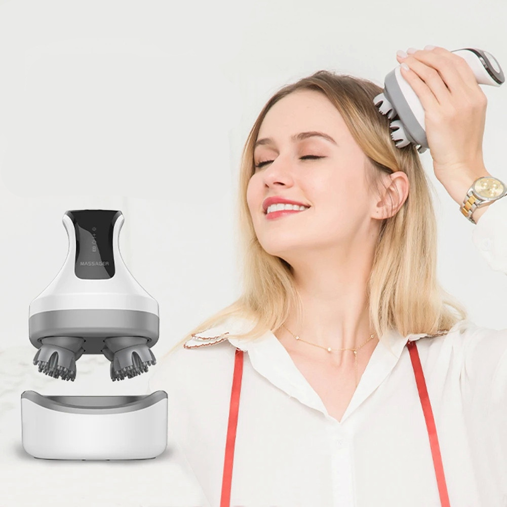 Massageador Elétrico De Couro Cabeludo À Prova D'água Ipx